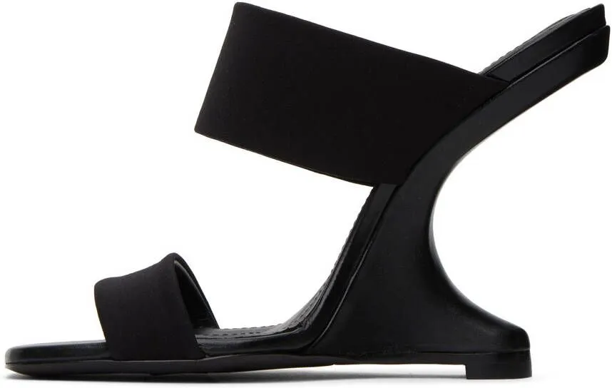 Rick Owens Lilies Black Cantileaver 11 Heeled Sandals