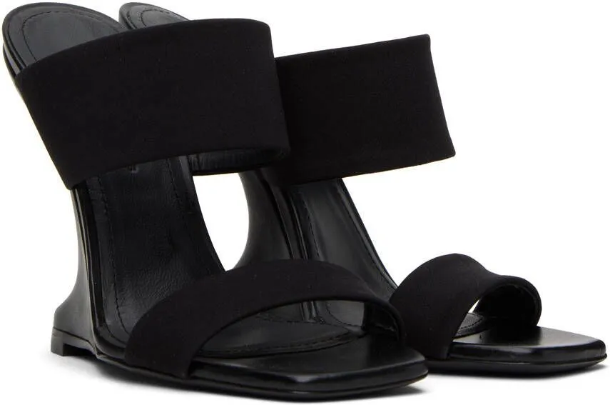 Rick Owens Lilies Black Cantileaver 11 Heeled Sandals