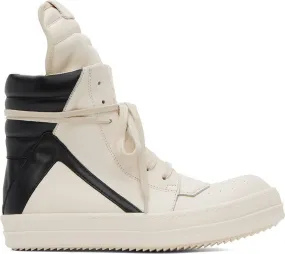 Rick Owens Off-White Geobasket Sneakers