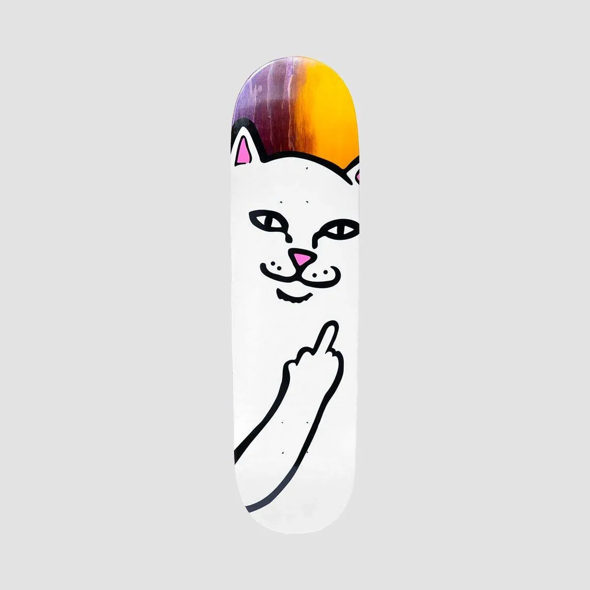 Ripndip Lord Nermal Skateboard Deck Purple/Yellow - 8.25