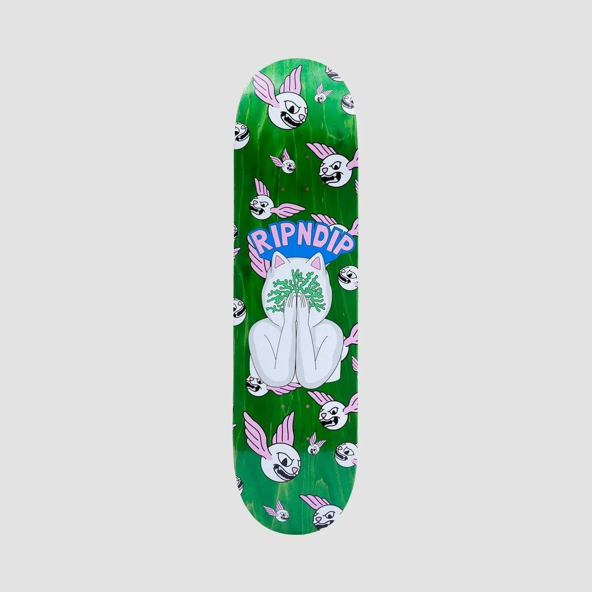 Ripndip Overthinking Skateboard Deck Green - 8"