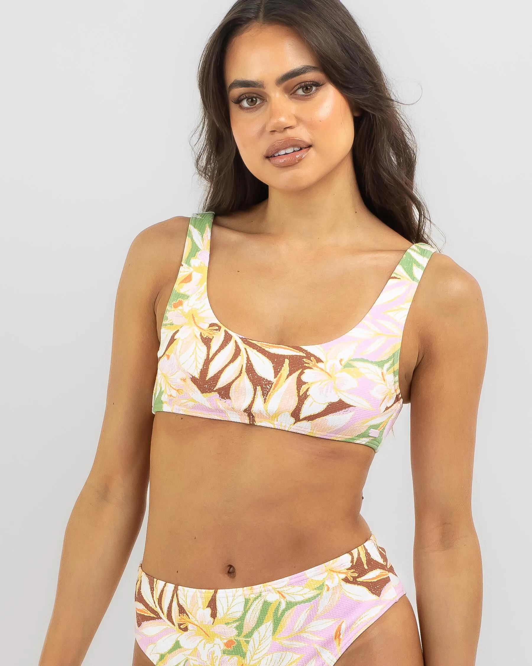 Roxy Meadow Flowers Bralette Bikini Top