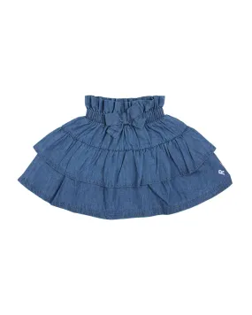 Ruffle skirt with logo