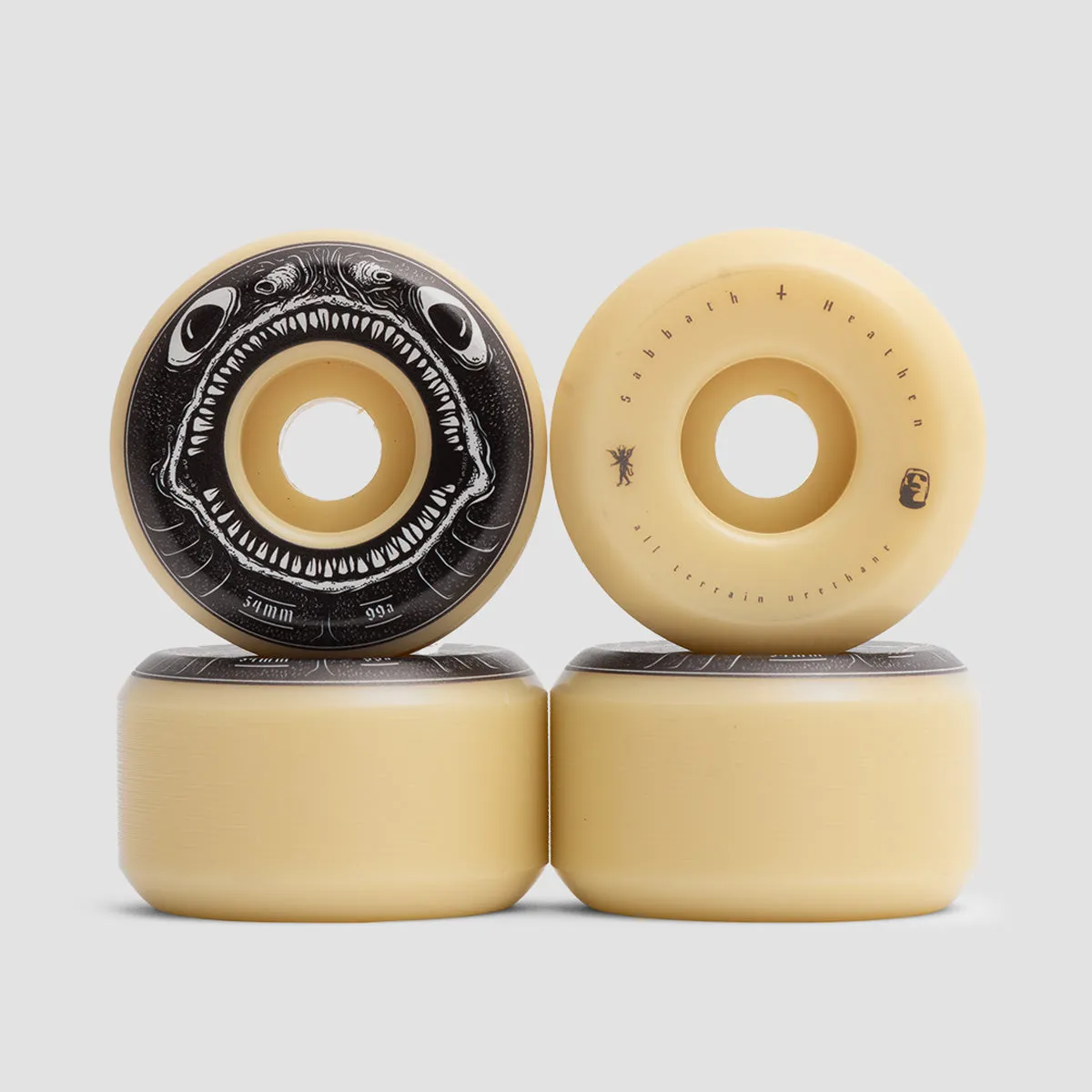 Sabbath X Heathen Leviathan Conical 99a ATU Skateboard Wheels 54mm