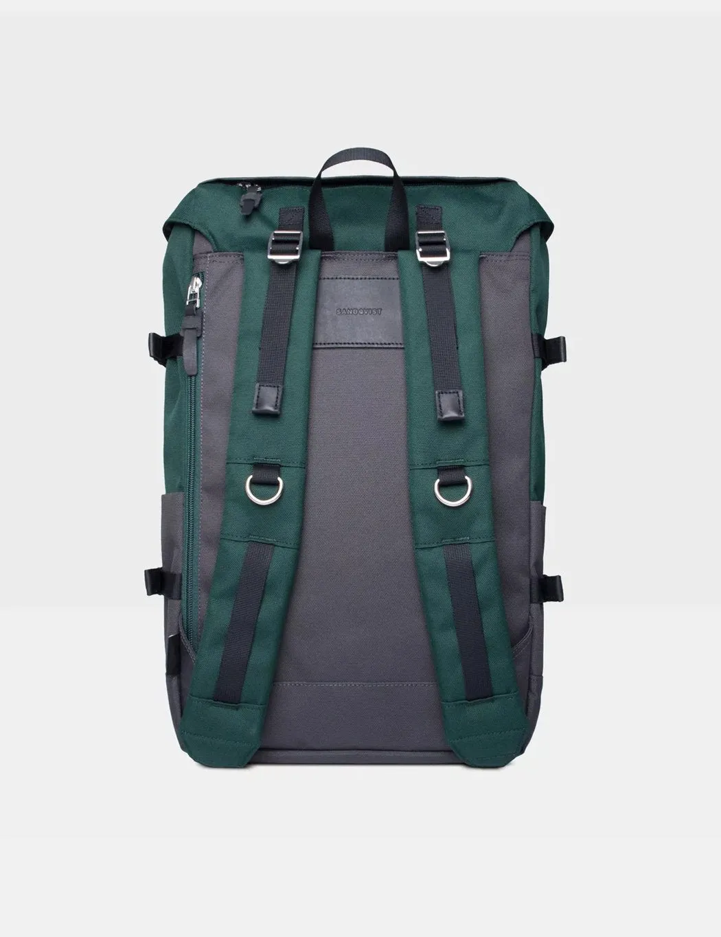 Sandqvist Harald Backpack - Deep Green/Dark Grey