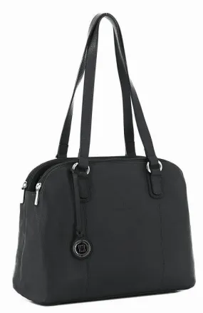 Shoulder bag a4 black cowhide leather 463453