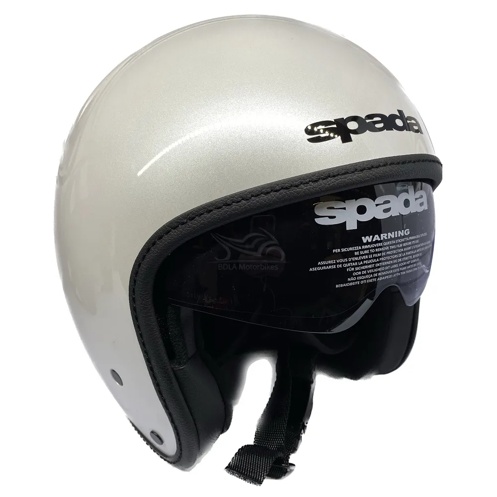 Spada Ace Plain Helmet - Pearl White