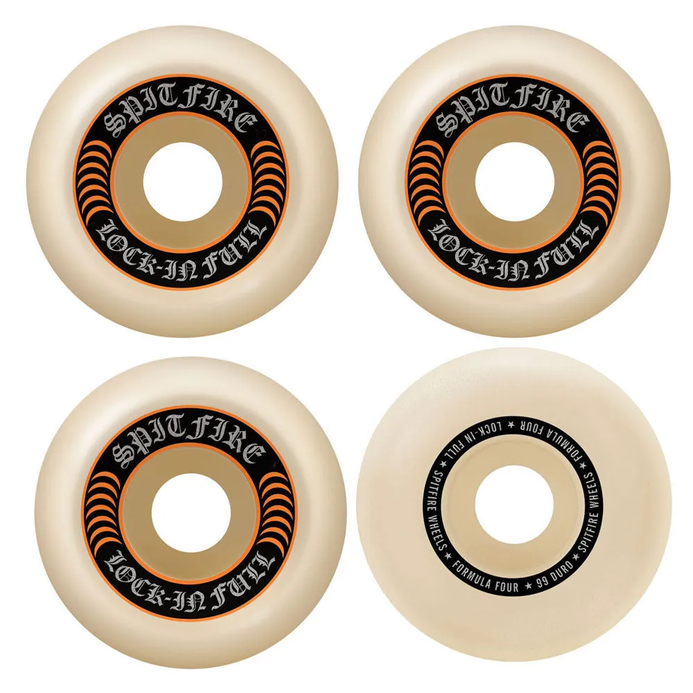 Spitfire Formula Four Full Lock Ins 99a Skateboard Wheels