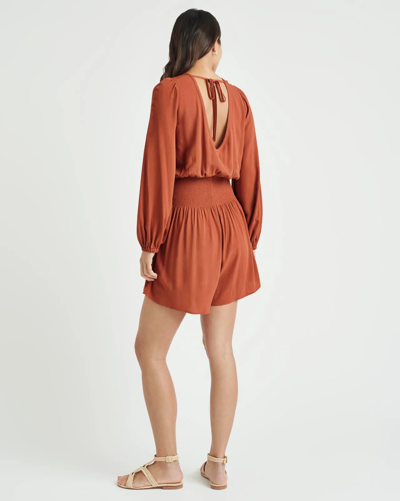 Splendid x Cella Jane Smock Waist Romper