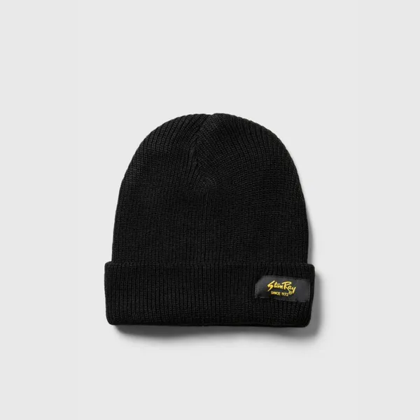 Stan Ray Waffle Skull Beanie - Black