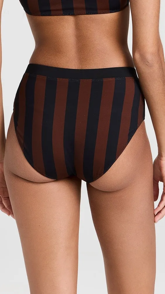 STAUD   Devon High Rise Bikini Bottoms 