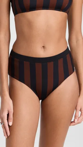 STAUD   Devon High Rise Bikini Bottoms 