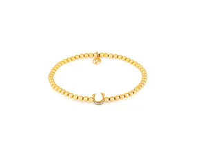 Stirata Horseshoe Bracelet .05ct Dia 18kt Gold