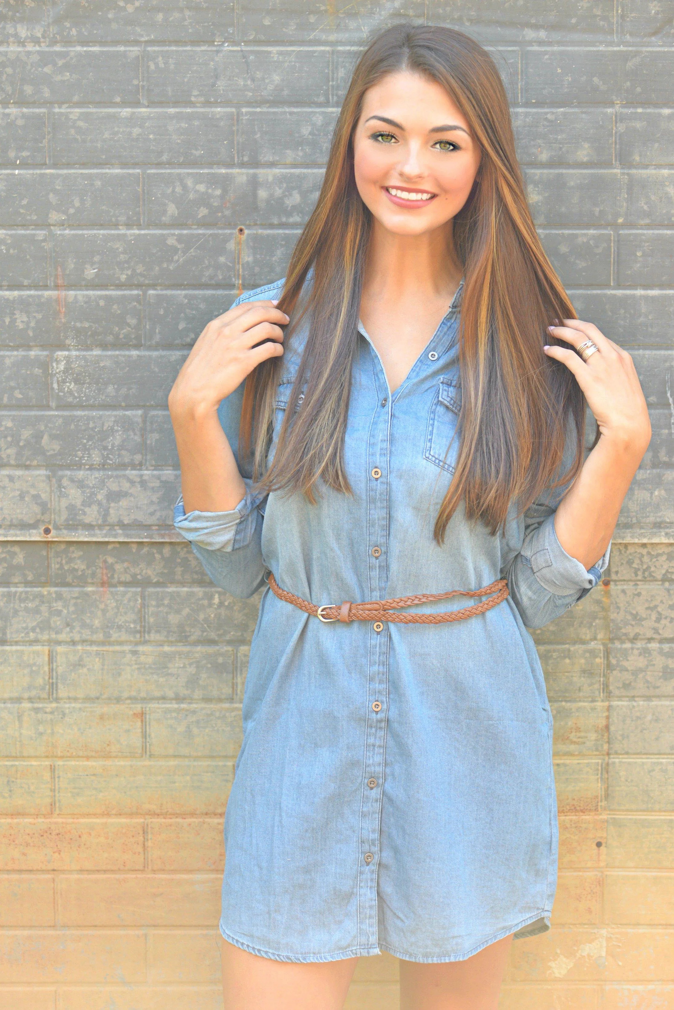 Stress Less Denim Tunic Dress