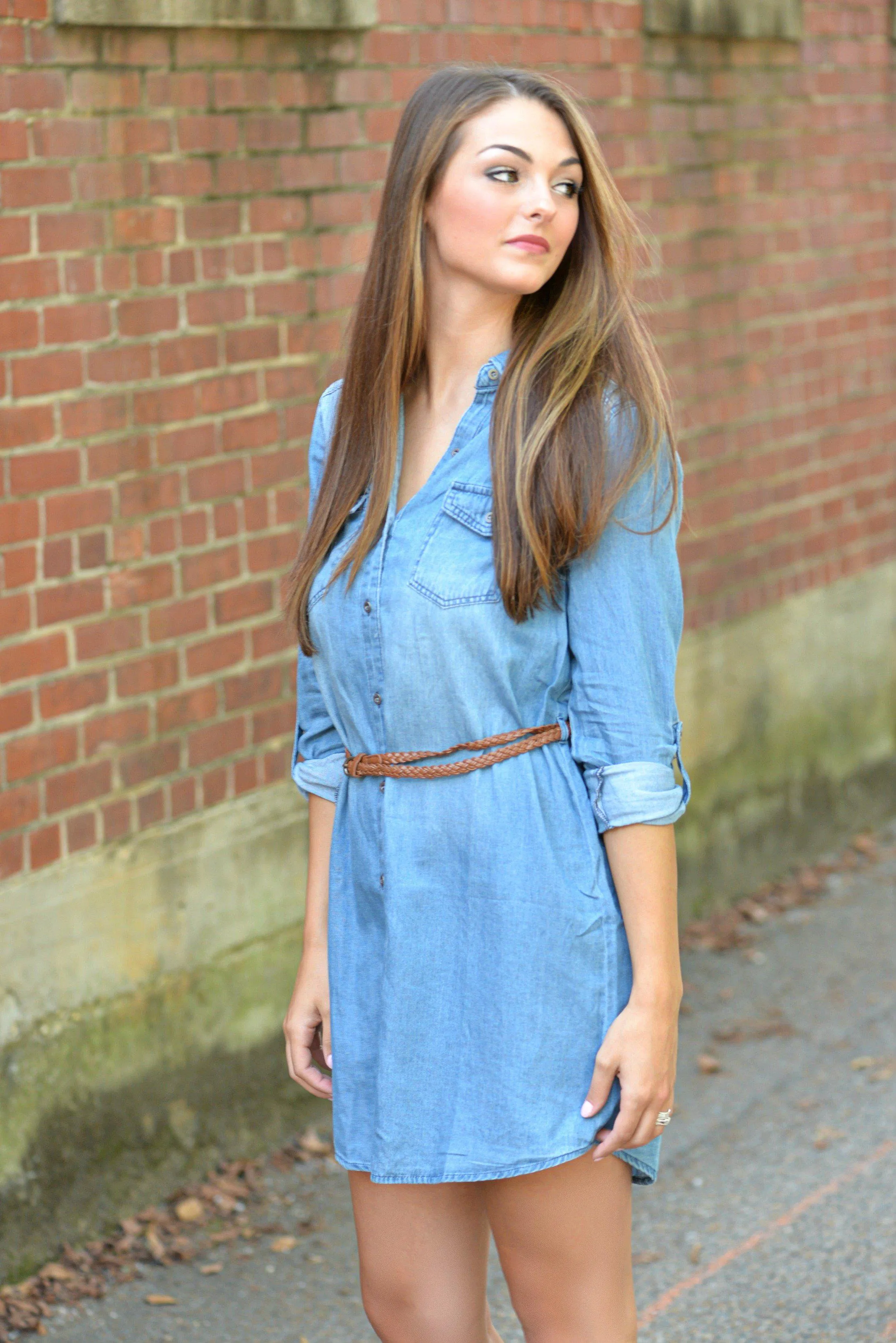 Stress Less Denim Tunic Dress