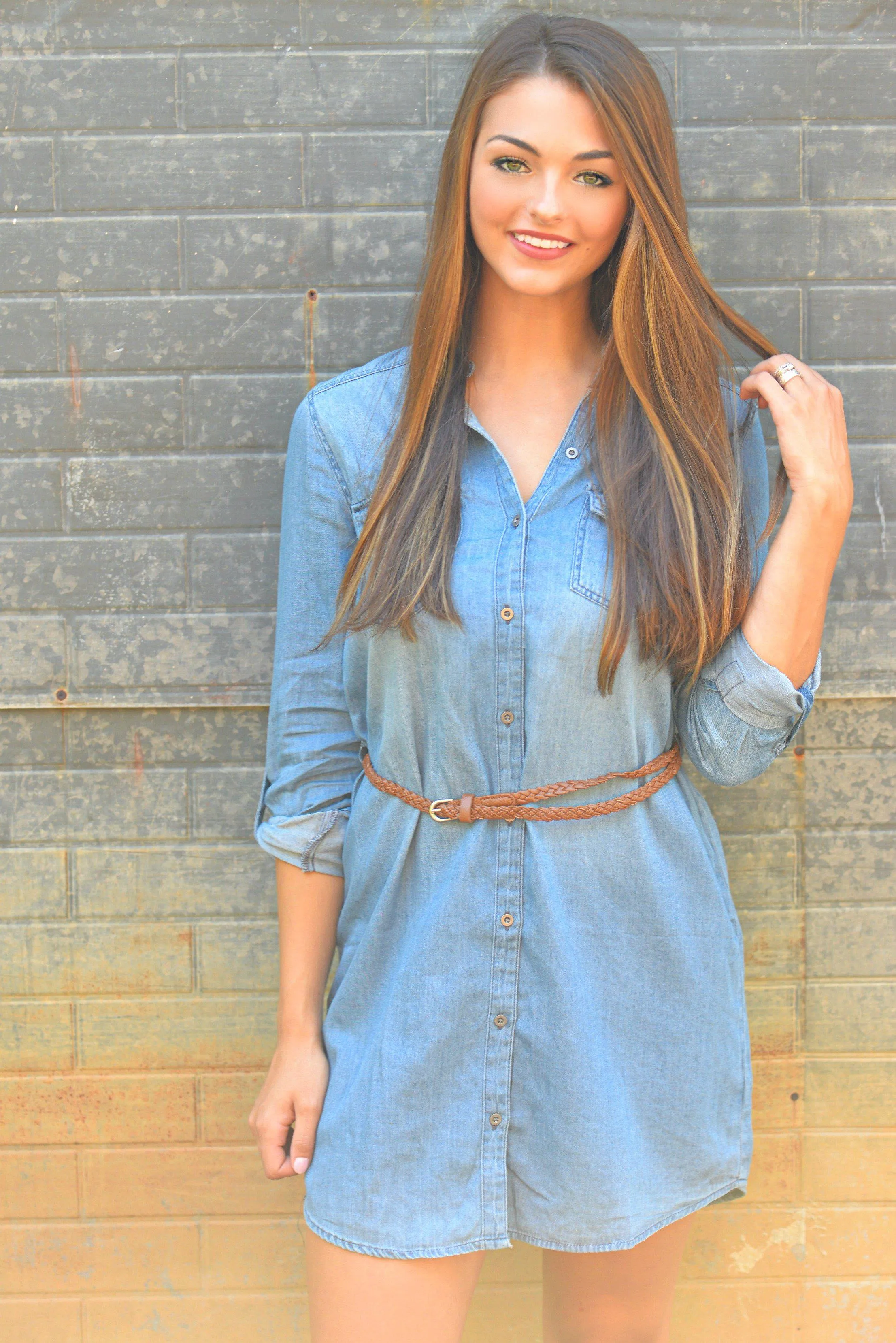 Stress Less Denim Tunic Dress