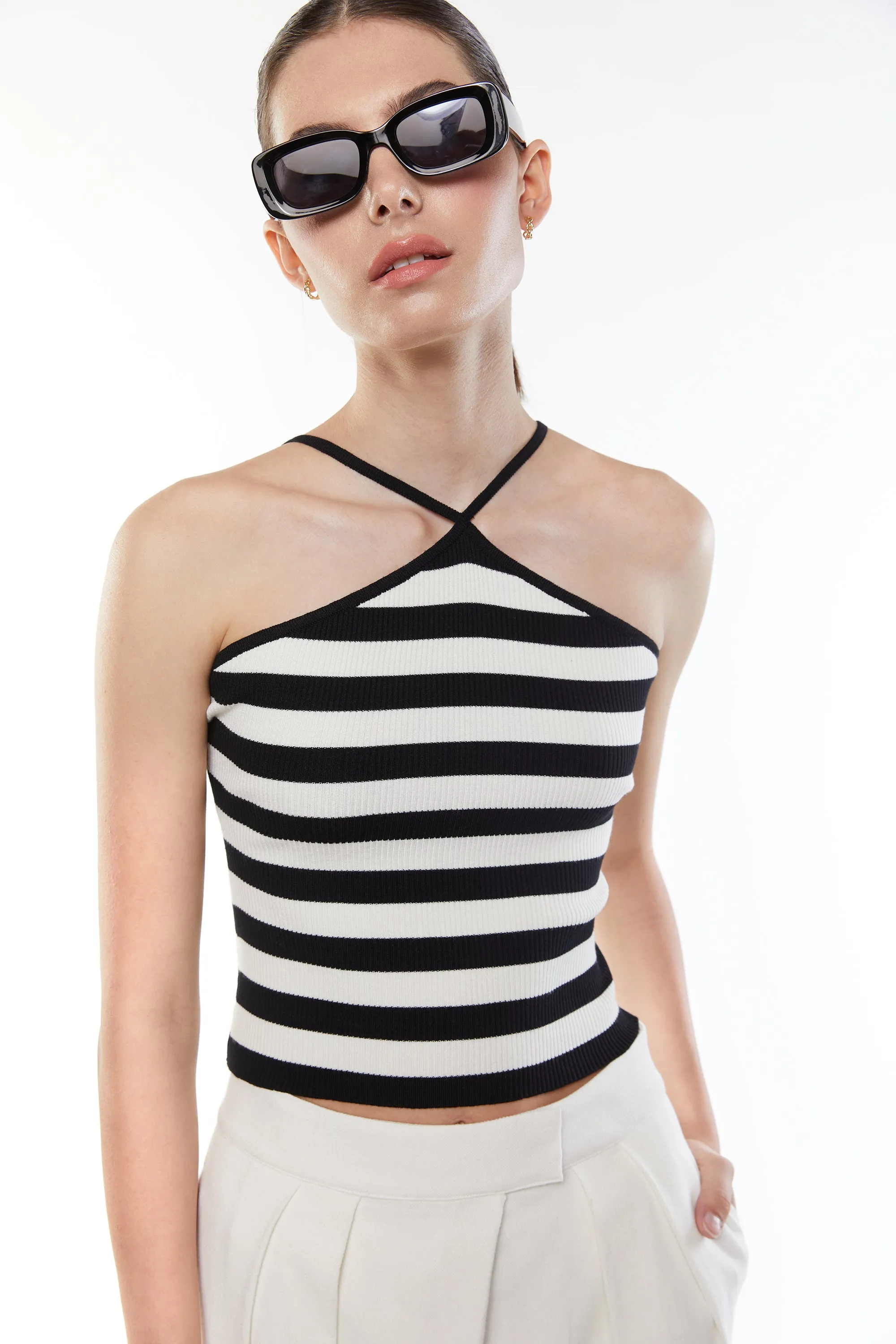 STRIPED HALTER TANK