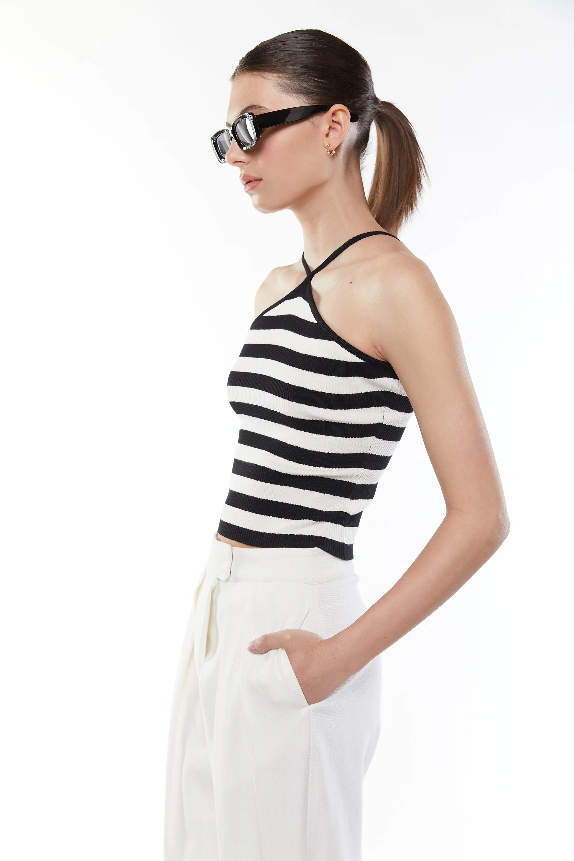 STRIPED HALTER TANK