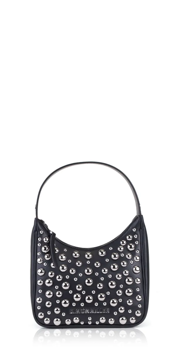 Studded Leather Snap Bag