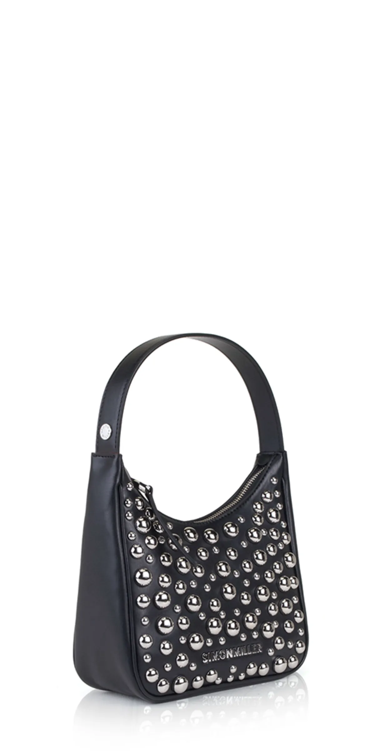 Studded Leather Snap Bag