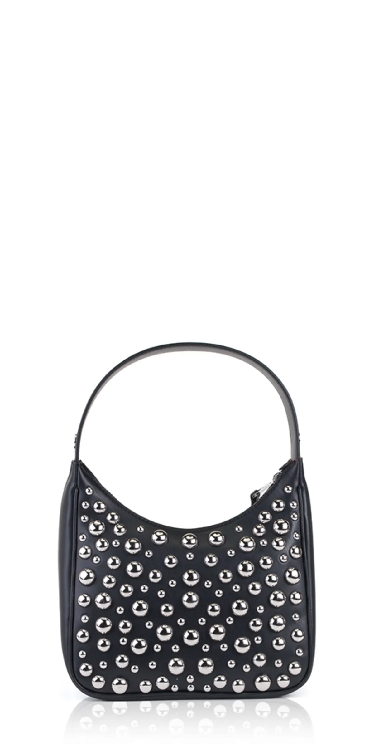 Studded Leather Snap Bag