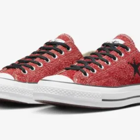 Stussy x converse chuck 70 ox poppy red