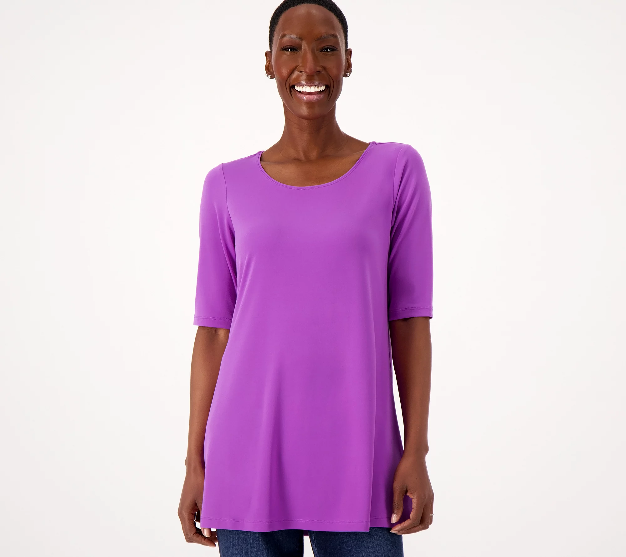 Susan Graver Modern Essentials Liquid Knit Tunic