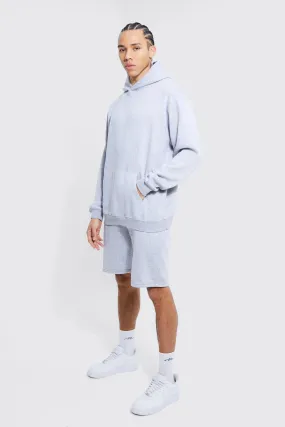 Tall Lightweight Oversized Short Cargo Tracksuit | boohooMAN UK