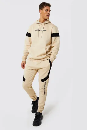 Tall Limited Edition Colour Block Tracksuit | boohooMAN UK