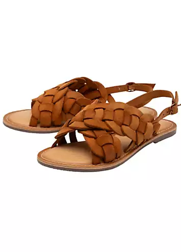 Tan Suede Perran Sandals by Ravel | Look Again