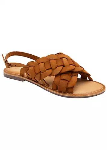 Tan Suede Perran Sandals by Ravel | Look Again