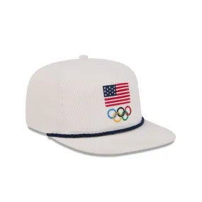 Team USA Olympics Corduroy Golfer Hat