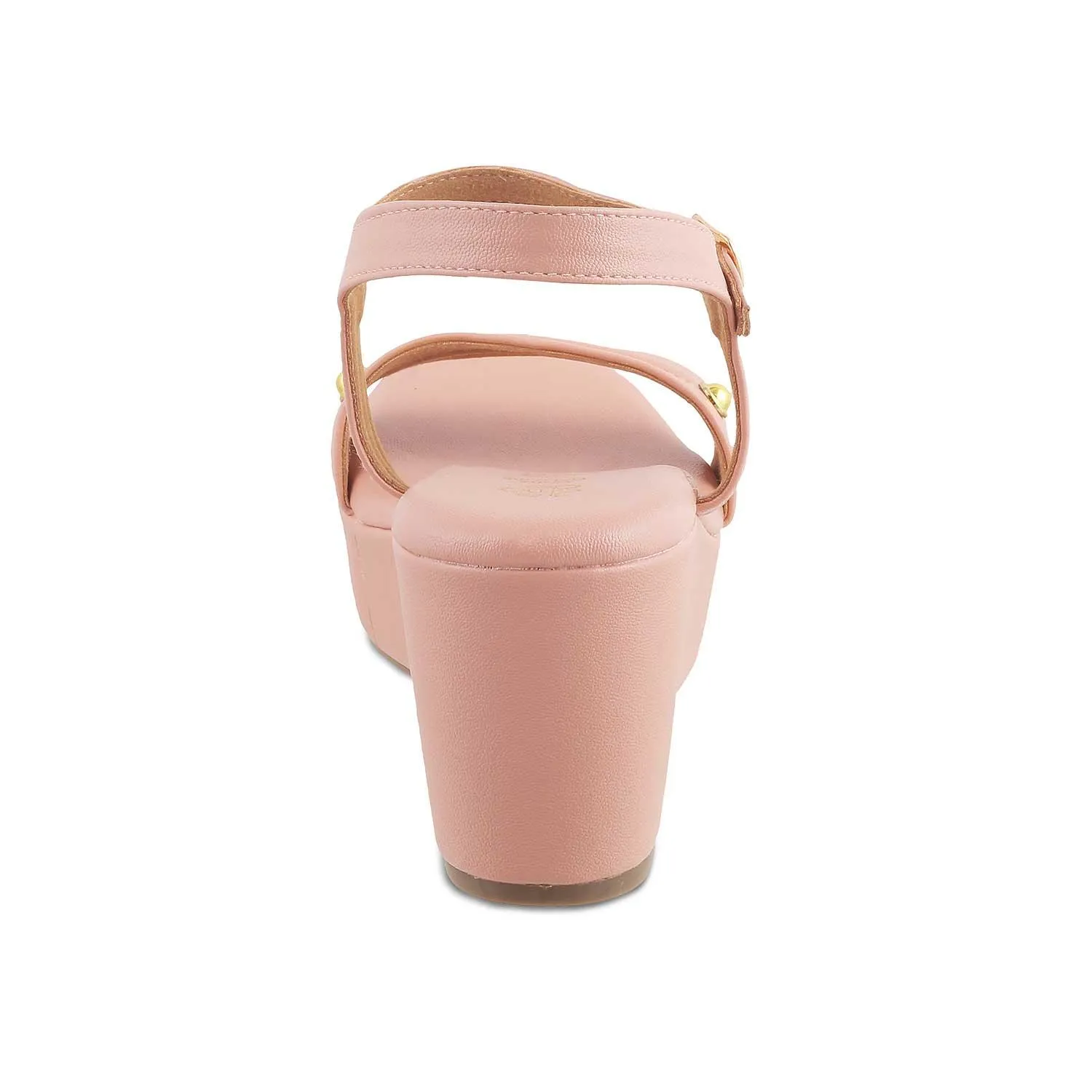 The Amsterdam Pink Women's Dress Wedge Sandals Tresmode