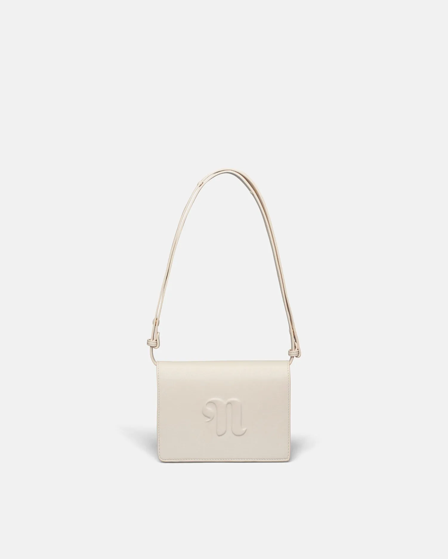 The Concertina - Alt-Nappa Shoulder Bag - White