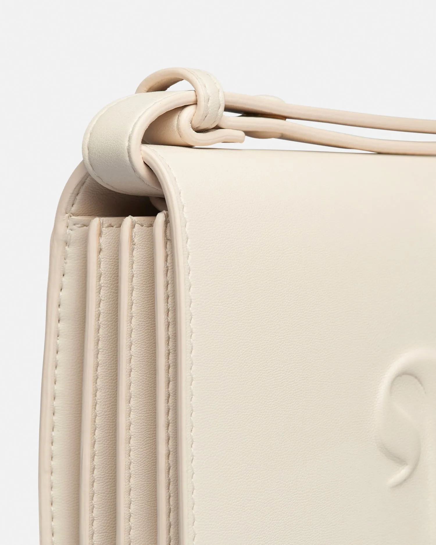 The Concertina - Alt-Nappa Shoulder Bag - White