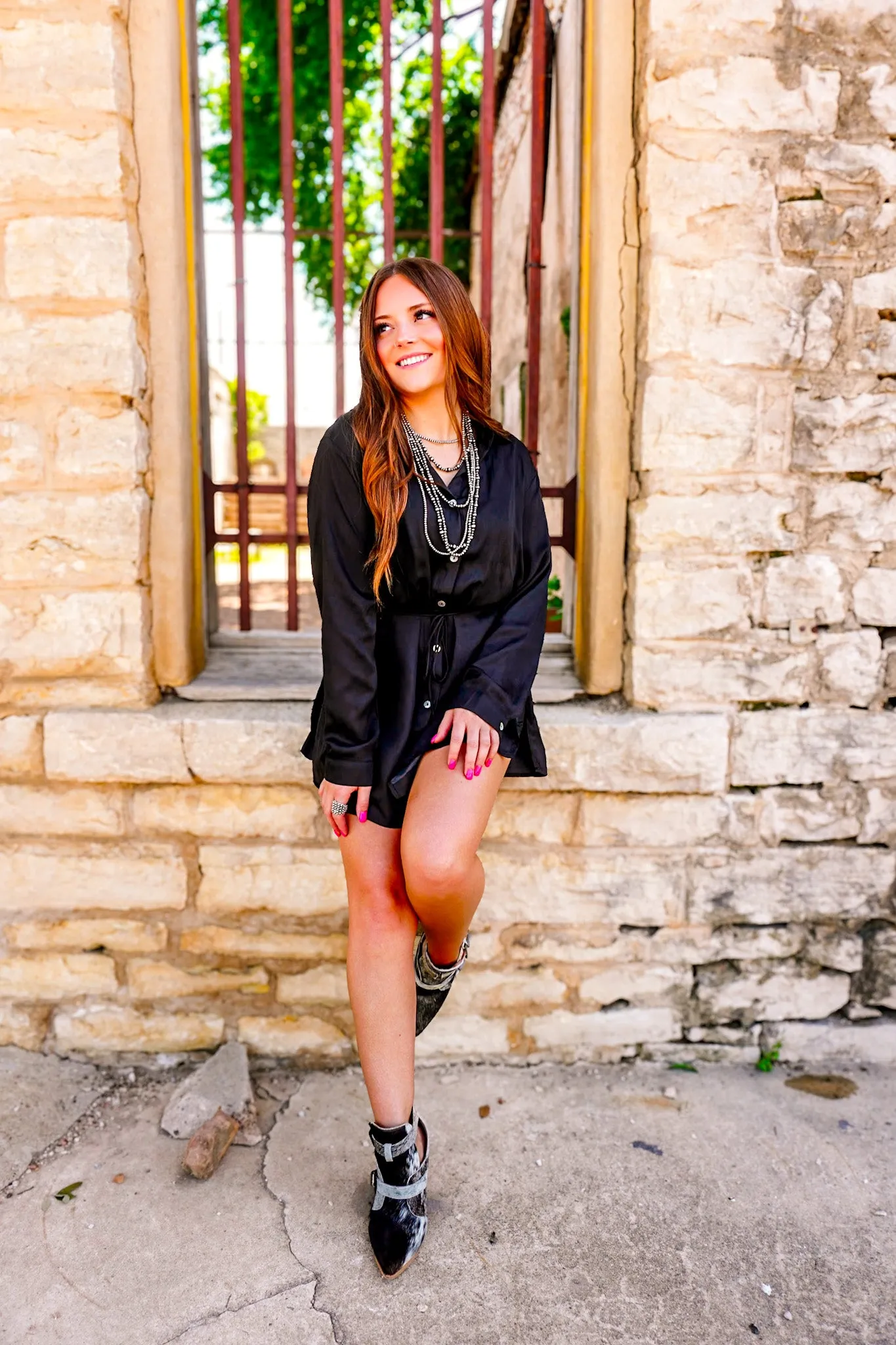 The Matthew Romper in Black