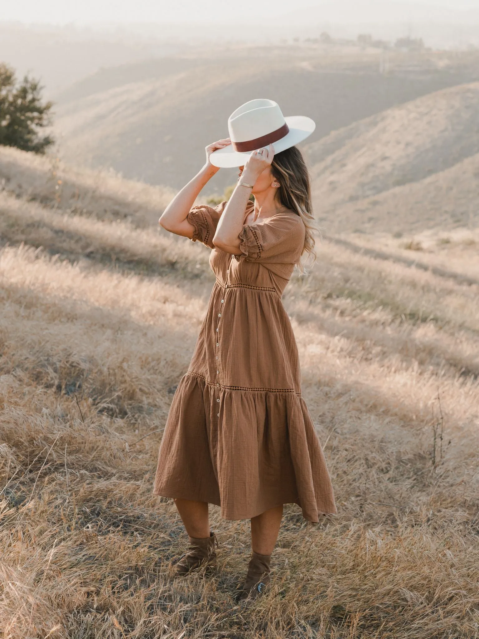 The Rancher Hat by Rylee & Cru - Ivory