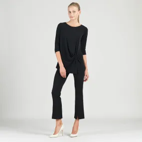 Twist Front Hem Tunic - Black - Final Sale!