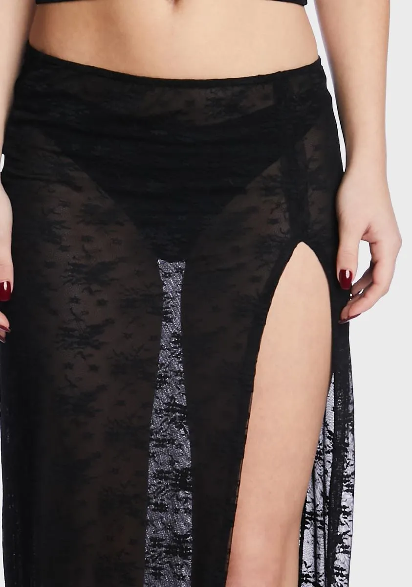 Uno Sheer Maxi Skirt-