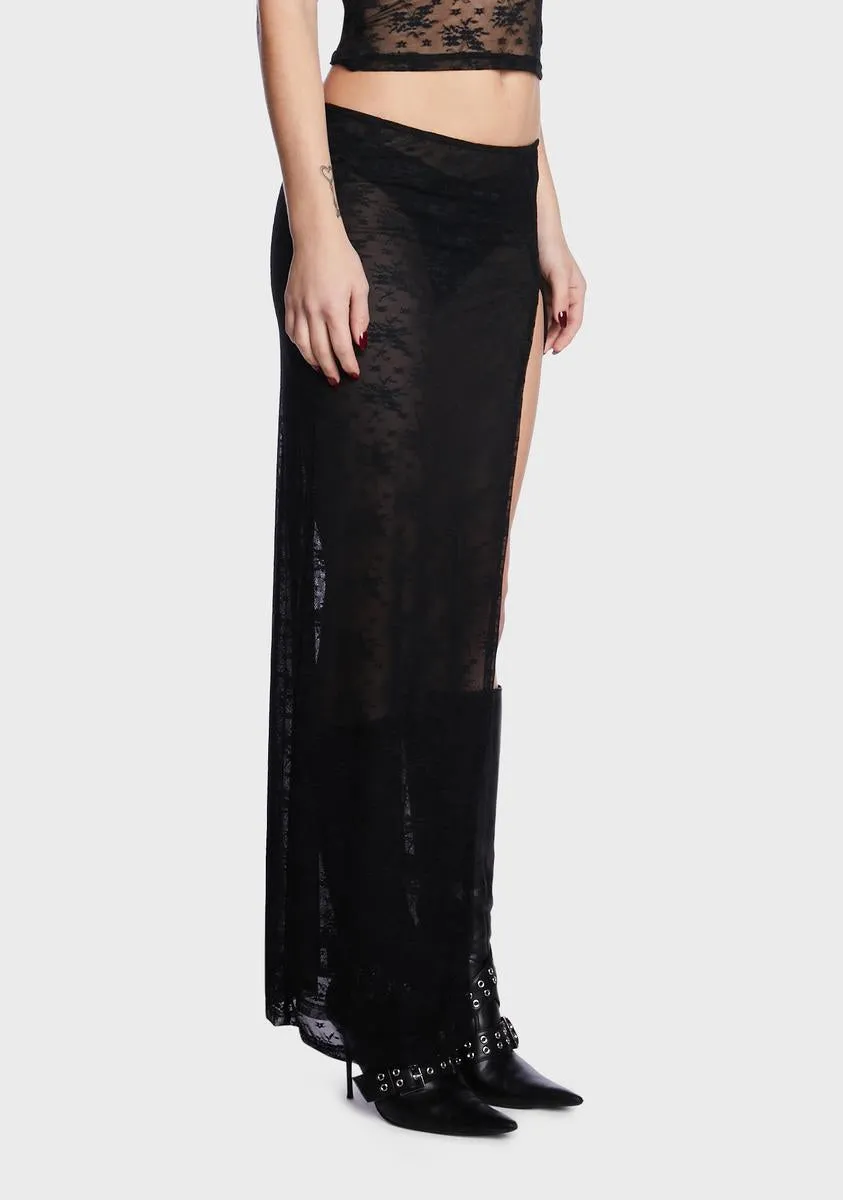 Uno Sheer Maxi Skirt-