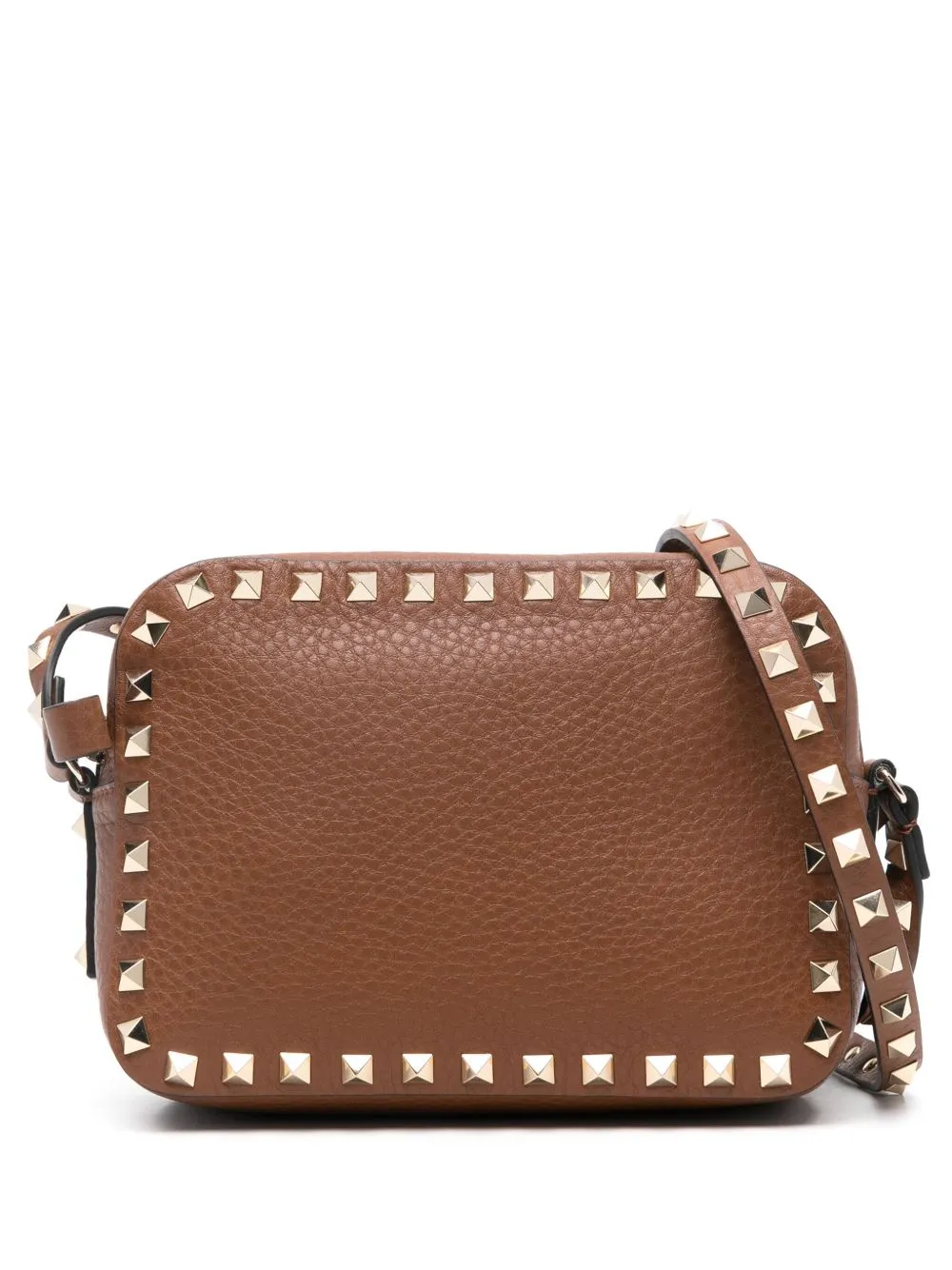 Valentino Garavani Rockstud cross body bag - Brown