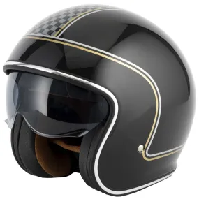 Vcan H589 Chequer Helmet - Black