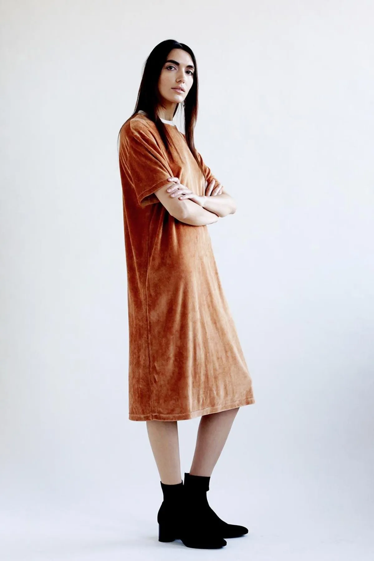 Velour Agnes Dress