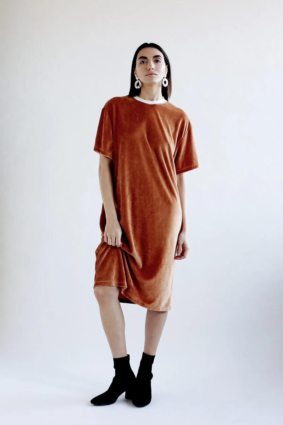 Velour Agnes Dress