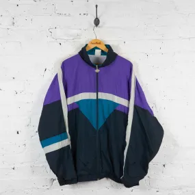 Vintage Shell Tracksuit Top - Black/Purple - XL