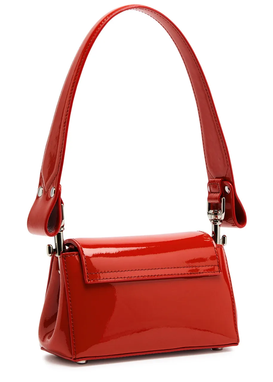 VIVIENNE WESTWOOD Hazel patent leather shoulder bag  -                         -                     -                