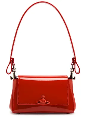 VIVIENNE WESTWOOD Hazel patent leather shoulder bag  -                         -                     -                