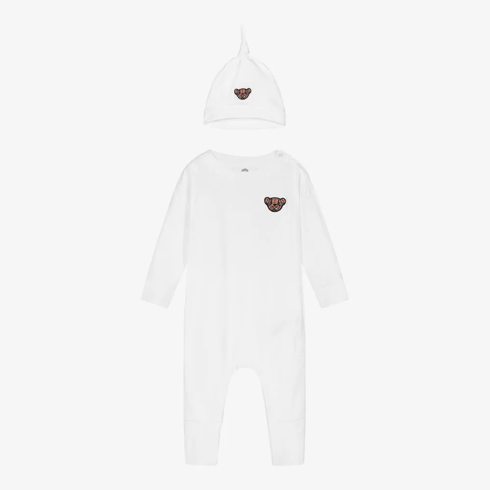 White Thomas Bear Romper Set