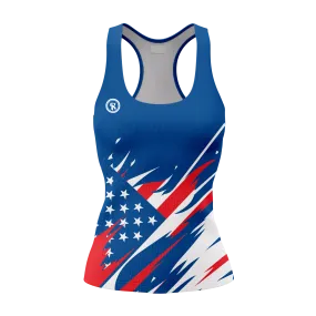 Womens Sublimated Beach Tank - Liberty