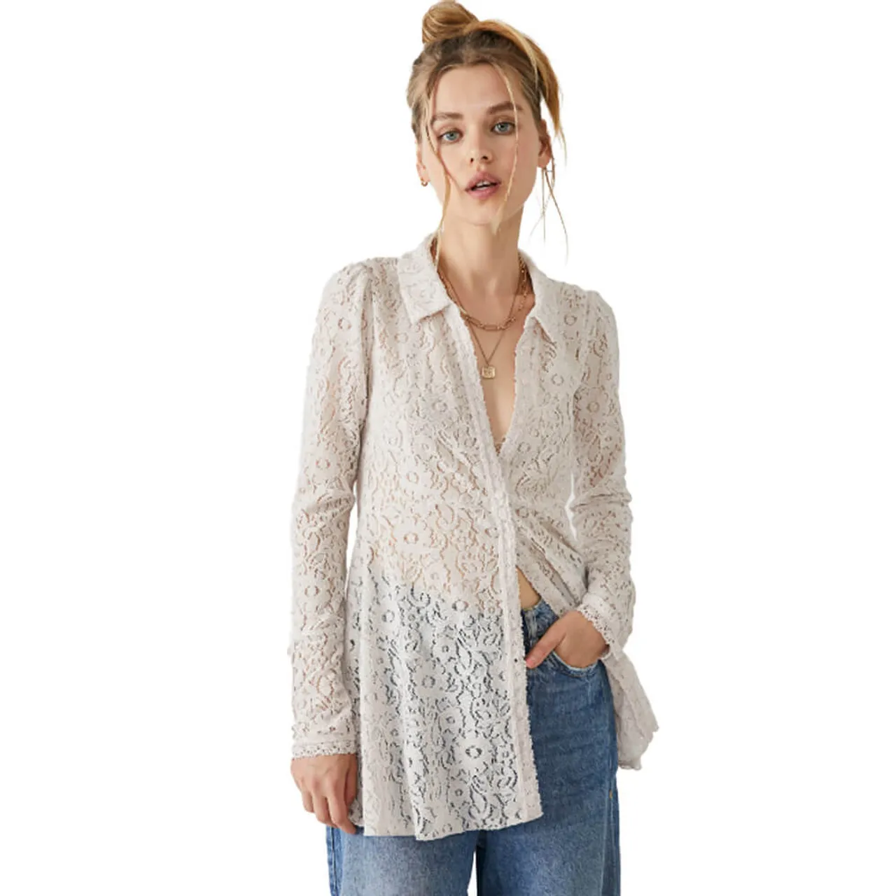 Women's Free People Heather Tunic